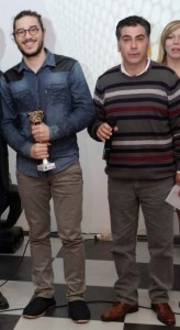 Andrea Di  Bella vincitore nel canto con Giuseppe Oliva