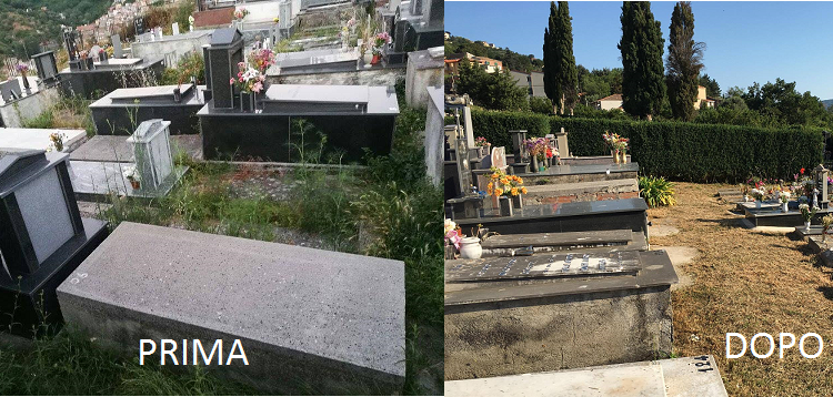 Cimitero prima e dopo
