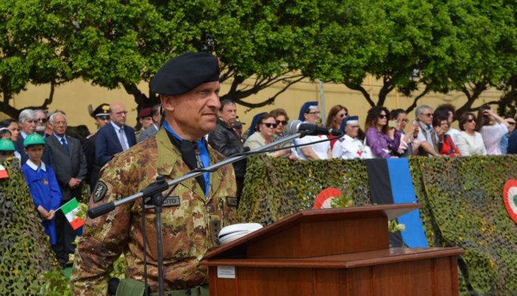 LEONTE UNIFIL IL REGGIMENTO LOGISTO AOSTA IN PARTENZA – IL COMANDANTE DEL REGGIMENTO ALLOCUZIONE