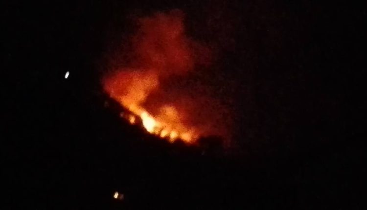 Incendio Tortorici 9 agosto fuoco