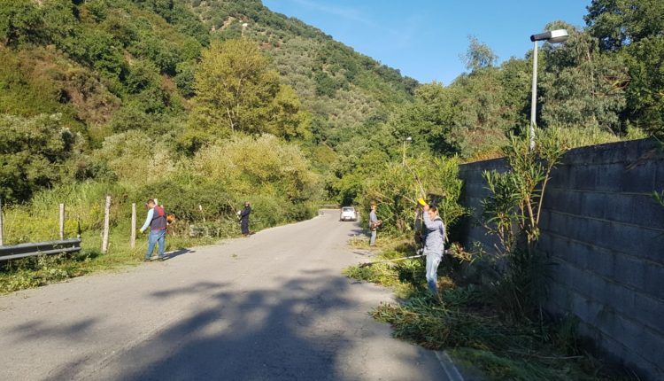 pulizia strada 1 ottobre Tortorici Due Fiumare