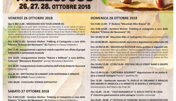 programma Sagra della Castagna