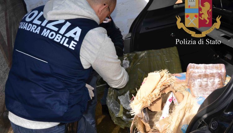 squadra mobile ragusa sequestro 50 kg hashish