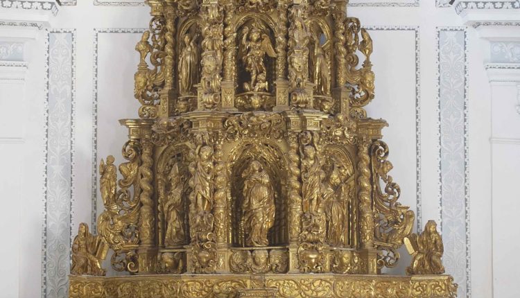 Custodia lignea Pietro Bencivinni 1697 – Badia Nuova Polizzi Generosa – foto Vincenzo Anselmo