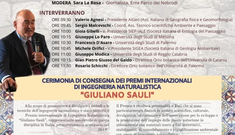 LOCANDINA Premio Internazionale di Ingegneria Naturalistica _Giuliano Sauli_
