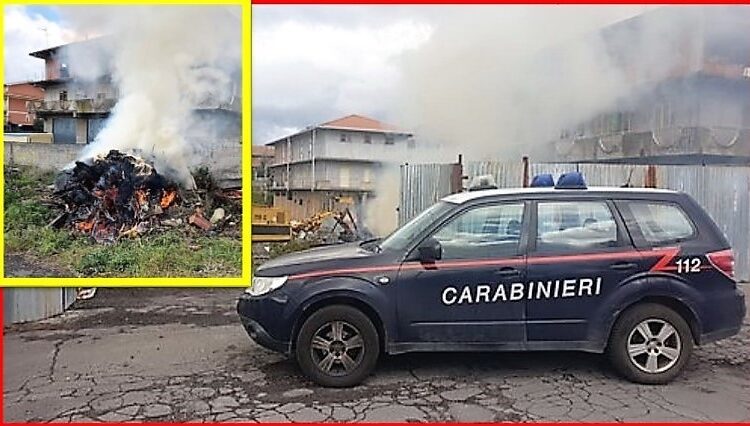 Incendio rifiuti tossici