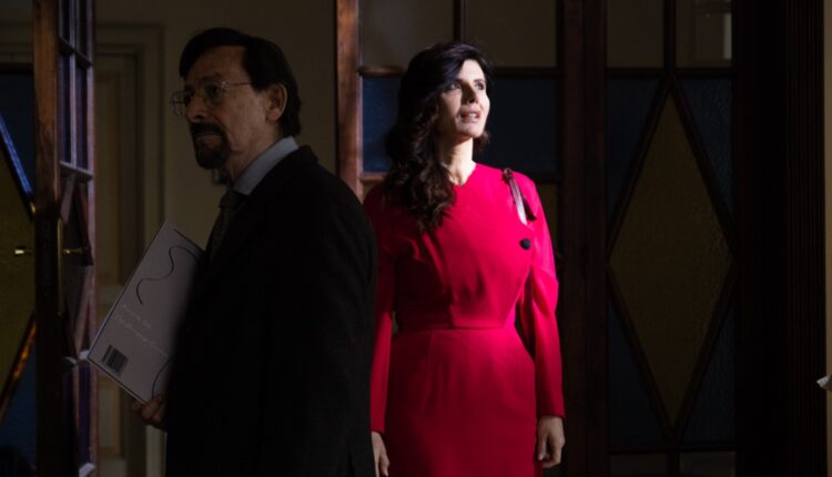 Leo Gullotta e Giovanna Rei sul set di Quel posto nel tempo