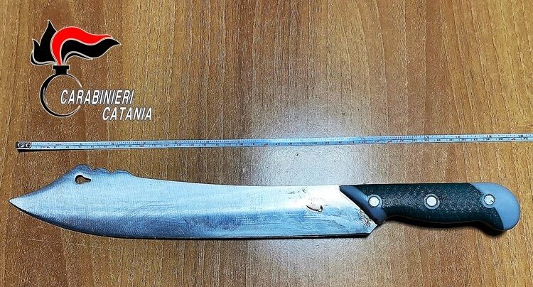 machete sequestrato