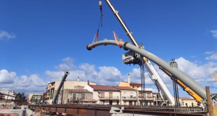 Lavori Ponte Calderà foto 1 del 15 luglio 2021