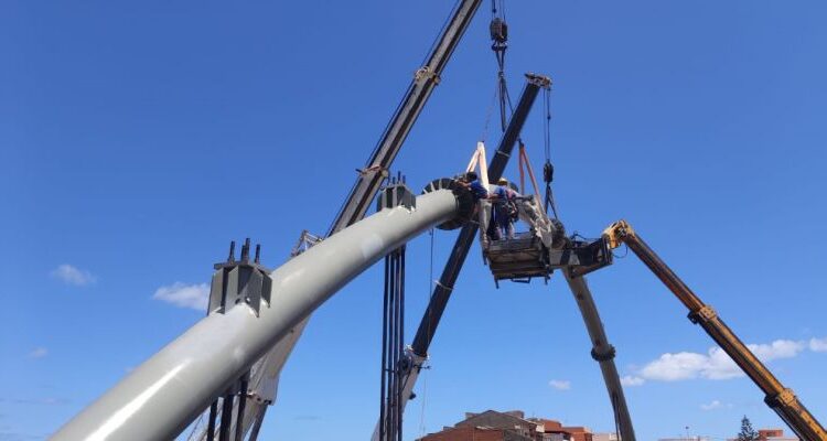 Lavori Ponte Calderà foto 3 del 15 luglio 2021