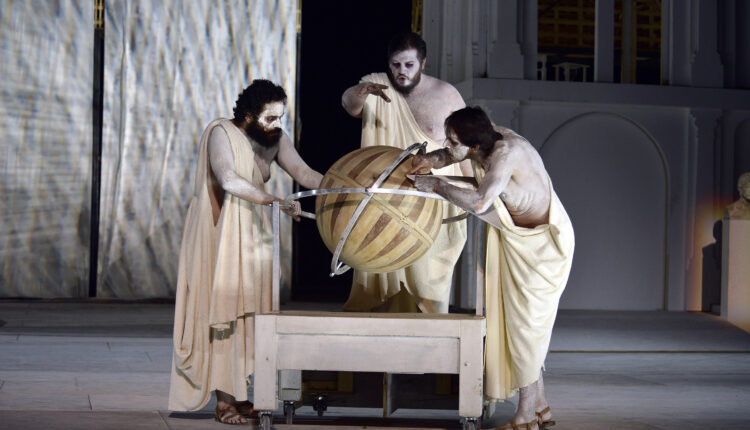 Jacopo Cinque, Antonio Bandiera, Stefano Galante (discepoli di socrate)_foto Carnera