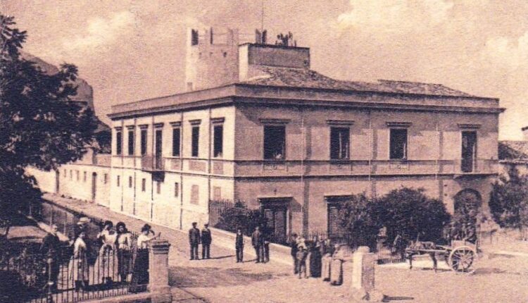 Villa La Lumia in una immagine di inizio Novecento