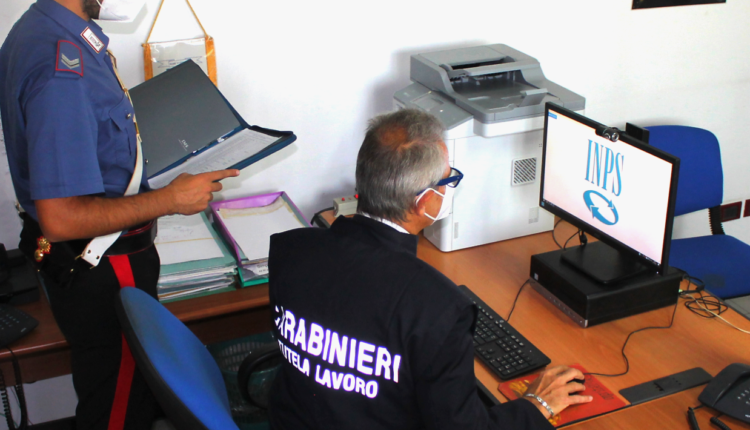 Foto Carabinieri Ispettorato Lavoro