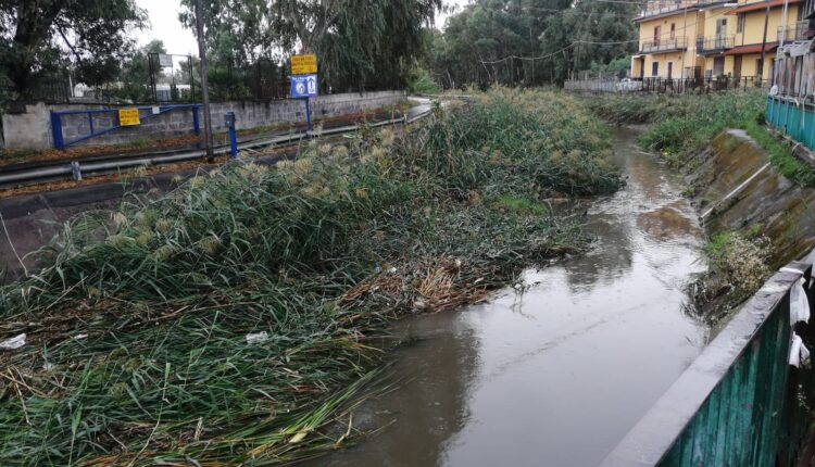 canale di deflusso zona aeroporto catania