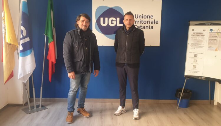 carmelo urzì, segretario regionale ugl salute e giuseppe catalano responsabile regionale ugl comparto emergenza 118