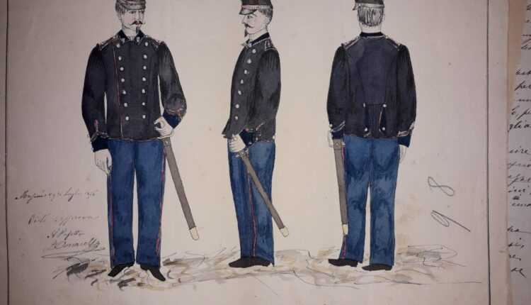 IMG_6 Modello di uniforme per la banda musicale (1876)