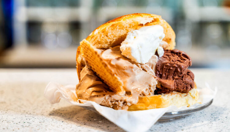 Brioche con gelato