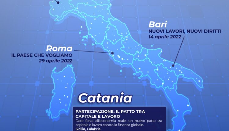 locandina conferenza programmatica ugl a catania – 27 aprile 2022