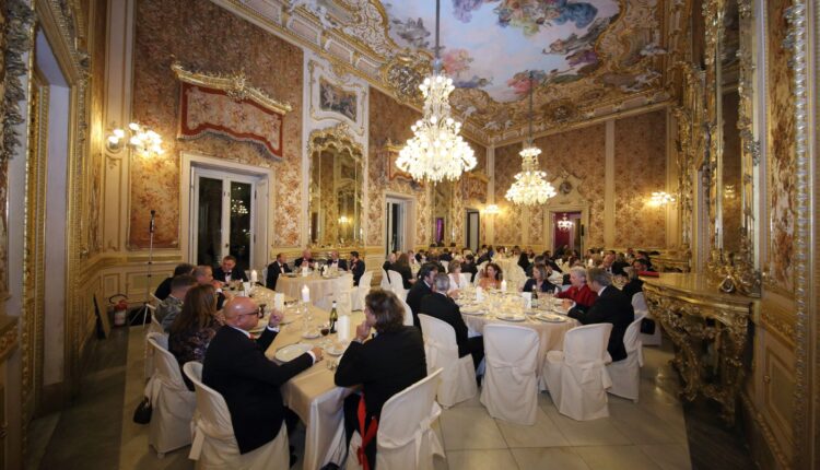cena di gala Palazzo Manganelli