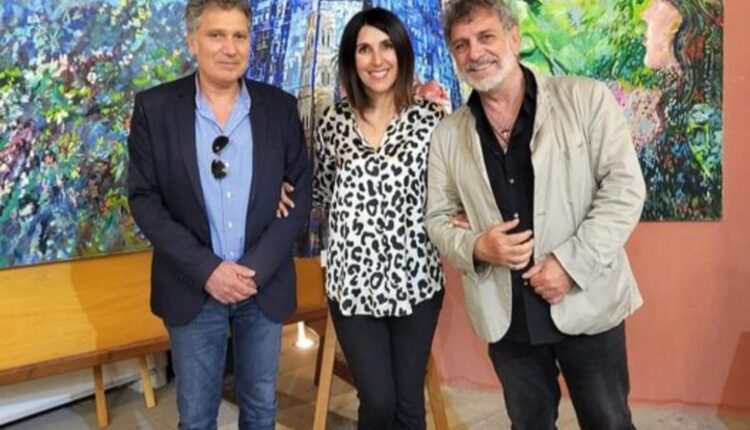 Da destra Filippo lo Iacono con gli assessori alla Cultura e al Turismo di Carini Salvatore Badalamenti e Valeria Gambino