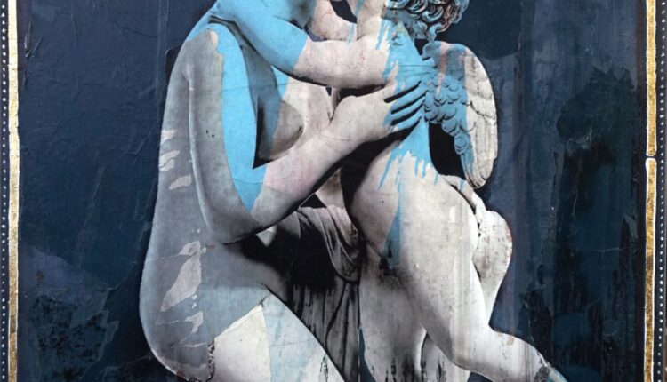 Venere e Cupido bambino omaggio a Joseph Charlies Marin 100×120
