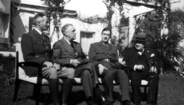 Giraud, Roosevelt, De Gaulle e Churchill a Casablanca
