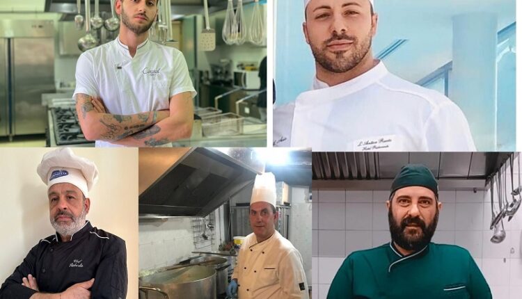 Chef Antonio Cicciù-Chef Alessio Fazio-Chef Roberto Scilipoti e Carmelo Mazzeo-Chef Bruno Capogreco-IMG-20230715