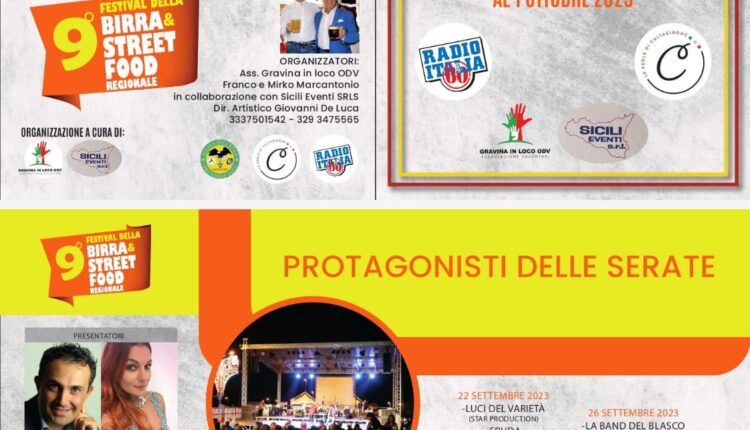 locandina Festival della Birra & Street Food Regionale- Nona Edizione a Gravina di Catania