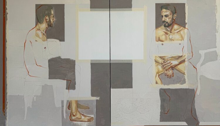 ABACT_PAOLA CANTARELLA, L’anima e ciò che resta (Piranesiano da Lorenzo Tornabuoni), 2024, olio su tela cm 100x160_lgt