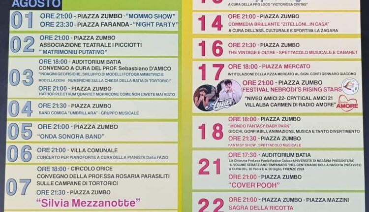 eventi Tortorici
