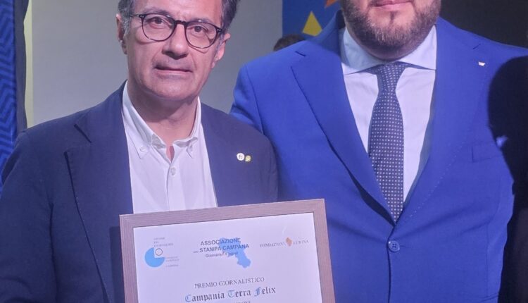 Di salvo Salvatore e Claudio Ciotola presidente associazione stampa Campania Flegrei